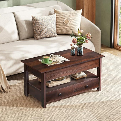 WLIVE Coffee Table, Lift Top Coffee Table - Image 6