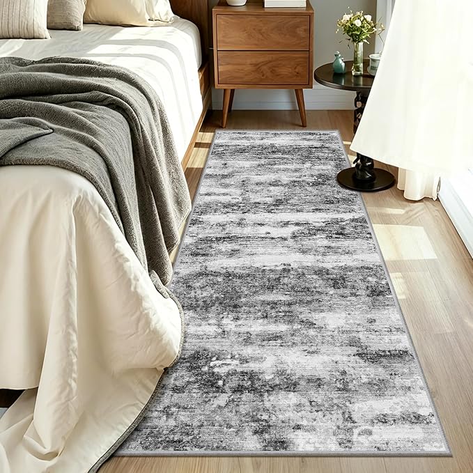 Washable Runner Rugs 3x10 Abstract Kitchen Runner Rug Non Slip Backing - Image 8
