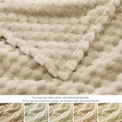 EXQ Home Gentle Soft Fleece Throw Blanket – Cozy Lightweight 3D Imitation - Image 6