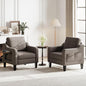 Accent Chair for Living Room Modern Linen Upholstered Armchair Side Wooden by Unknown