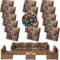 14PCS Patio Cushion Covers, Patio Furniture Couch Seat Slipcovers | Washable by SUKAIKEQA