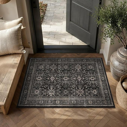 Schweek 2x3 Entryway Rug Washable Non Slip Rugs by Schweek