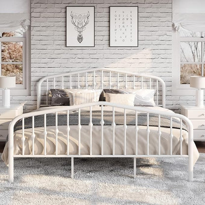 SHA CERLIN King Size Metal Platform Bed Frame - Image 3