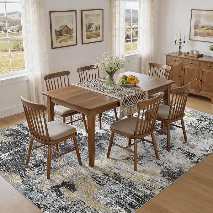 UERMEI 10x14 Area Rug for Living Room - Image 4
