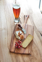 Ironwood Gourmet Large Rectangular Provencale Paddle Board, Acacia Wood 20.5 x 8 x 0.5 inches