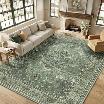 RELEANY Washable Area Rug, Large 9'x12', Water Repellent, Pet Friendly - Image 3