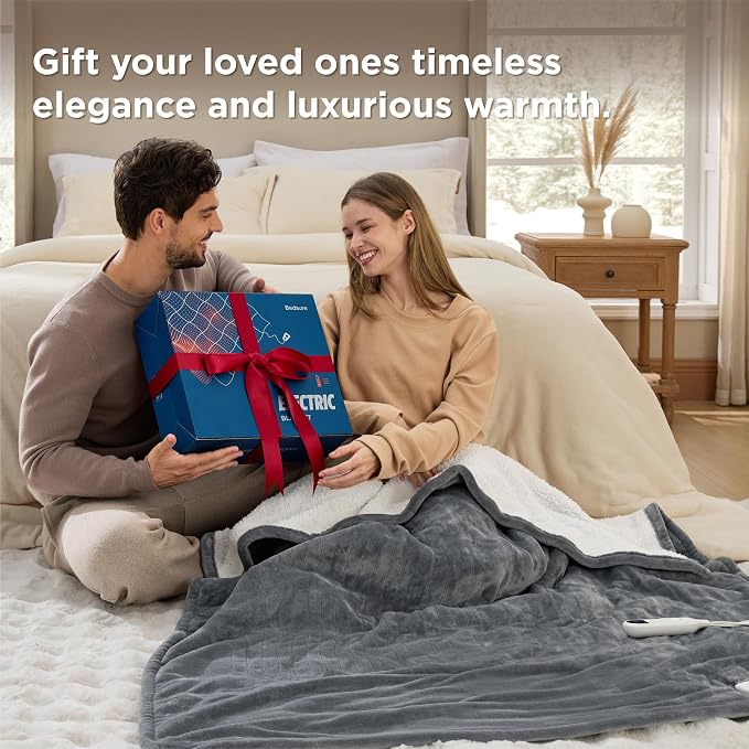 Bedsure Heated Blanket Throw, Soft Electric Blanket - Image 5
