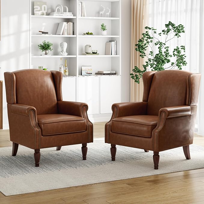 Pia Ricco High Back Floral Accent Chair - Image 8