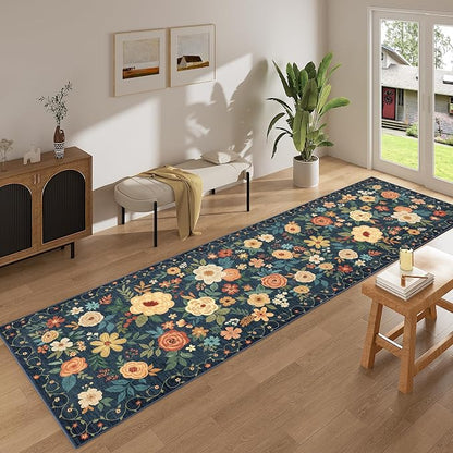 DUKINO 3x10 Runner Rug, Washable Kitchen Runner Rug Non Slip, Low Pile - Image 3