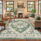 6x9 Area Rugs for Living Room, Large Washable Rug, Dining Room, Low Pile by Zesthome