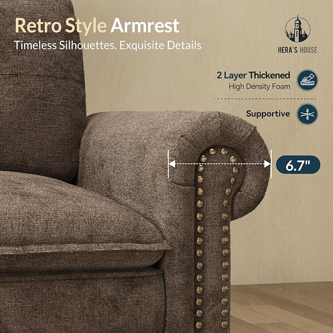 HERA'S HOUSE Mid-Century Modern Couch, Oversized Sectional Couch - Image 4