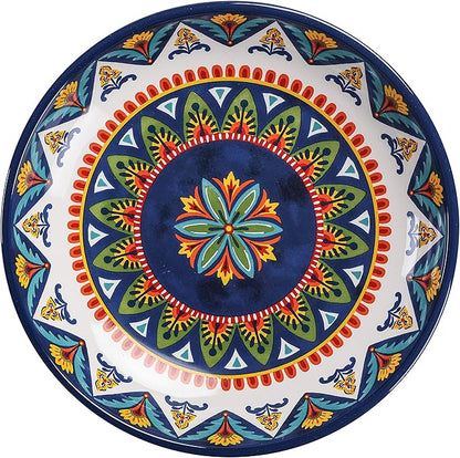 Bico Havana Pasta Bowls, 35oz Salad Bowl Set of 4, Large Ceramic Serving Dinner Bowls for Soup and Cereal, Microwave and Dishwasher Safe, Gift for Housewarming and Thanksgiving