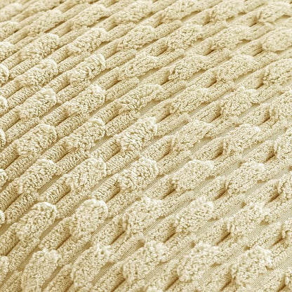Set of 4 Pale Yellow Decorative Throw Pillow Covers 20x20 Inch Corduroy Pillow - Image 5