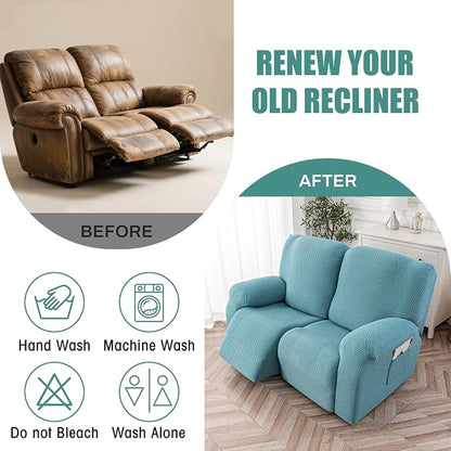 Genina Recliner Loveseat Cover Stretch Couch Covers Sofa slipcover - Image 5