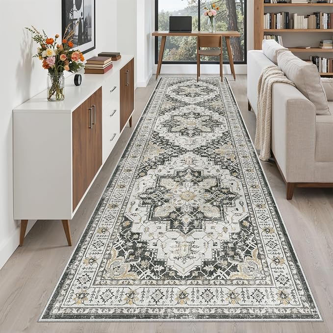 Madane Hallway Runner Rug 3x10 Washable Kitchen Runners 10ft, Soft Low-Pile - Image 3