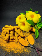 Ancient Roots Turmeric Matcha Mix - With Cinnamon, Ginger, and Black Pepper - All-Natural, Low-Calorie, Powdered Tea Mix, Sugar-Free 3.5 oz. Turmeric (33 servings)