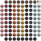 InfuSio Coffee Pods Variety Pack – 96 Count, 12 Crafted Medium & Dark Roast Blends and Artisan-Inspired Flavors Like Bourbon Pecan & Butter Toffee, Revival Roaster Collection, Compatible with Keurig 2.0 Brewers