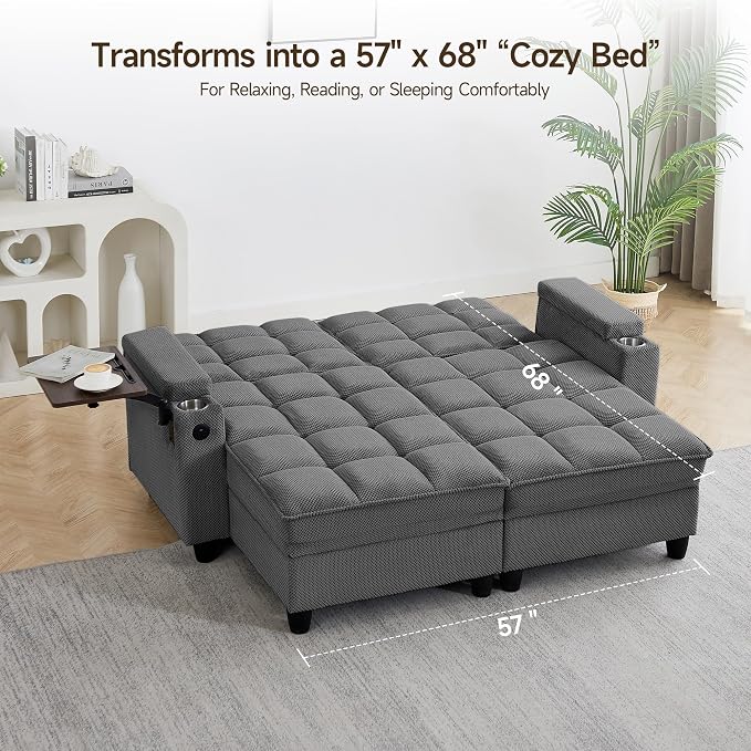 Auvsoce 71" Loveseat Recliner Chair - Image 6