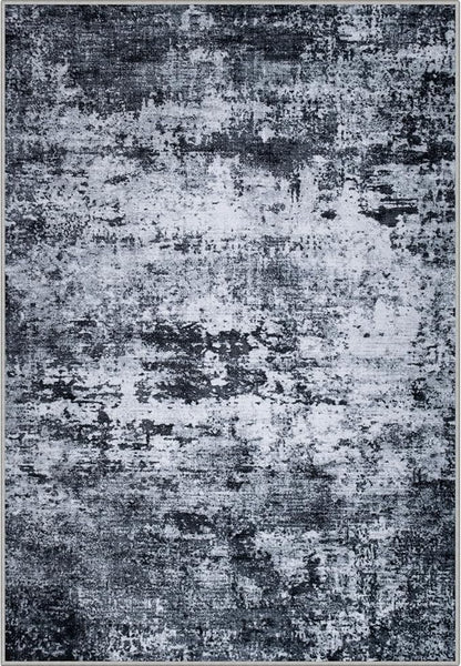 9x12 Area Rug Living Room: Modern Washable Indoor Carpet Black | - Image 11