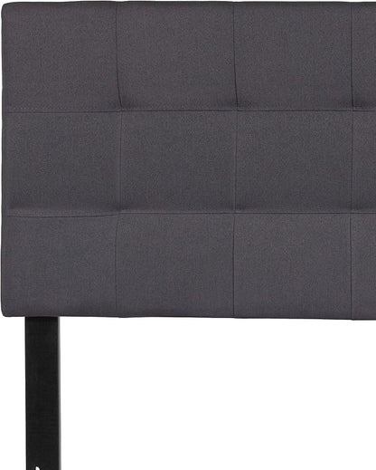 Flash Furniture Bedford Tufted Upholstered Full Size Headboard in Dark Gray - Image 9