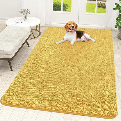 OLANLY Dog Door Mat for Muddy Paws 70x46, Super Absorbent Chenille Mud Mat | by OLANLY
