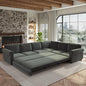 118" L-Shaped Sleeper Couch Bed by Unknown