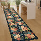 DUKINO 2.6x10 Runner Rug for Hallway, Washable Rug Non Slip, Low Pile, Floral by DUKINO