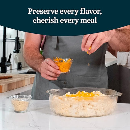 Libbey Baker’s Basics 8-Piece Cupcake Party Glass Baking Dish Set with Lids, Round Small Glass Bowls, Prep Bowls for Cupcakes, Mini Pot Pies, and More