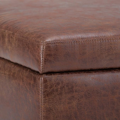 SIMPLIHOME Owen Coffee Table Storage Ottoman - Image 11