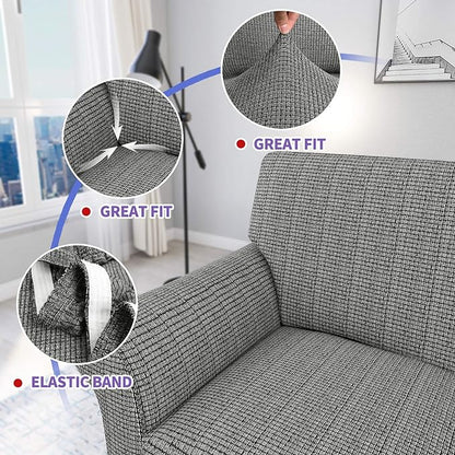 ZNSAYOTX 4 Piece Sofa Covers for Living Room Anti Slip Stretch Couch Covers for - Image 3