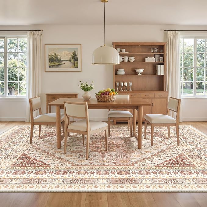 8x10 Area Rugs for Living Room, Large Washable Rug, Dining Room, Low Pile - Image 8