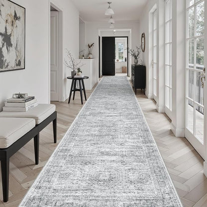 Soalmost Washable Hallway Runner Rug 3x18 Kitchen Entry Rugs Non-Slip, Foldable - Image 3