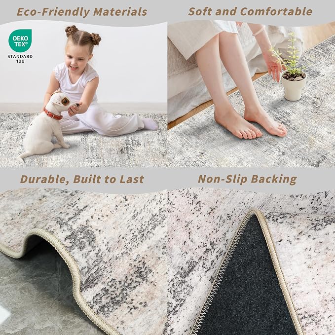 3x10 ft Long Hallway Runner Rug – Non-Slip Washable Kitchen Floor Rug - Image 6