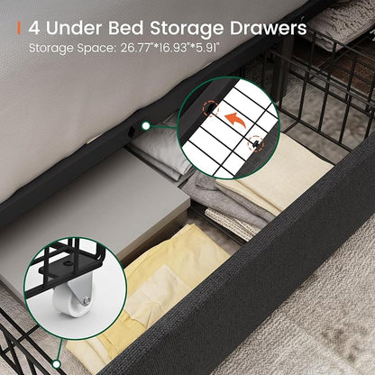 LARMACE Queen Size Bed Frame - Image 5