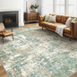 LOONGRUG 6x9 Area Rugs Washable Neutral Modern Living Room Rug Green | Abstract by LOONGRUG