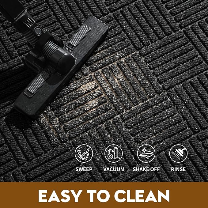 Front Door Mat, Heavy Duty Waterproof Doormat 61.5"x36", Stain Fade Resistant - Image 5