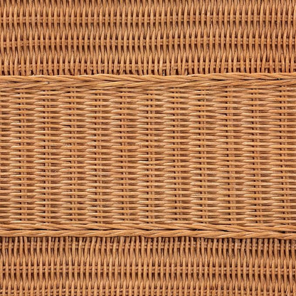 Bali & pari Minahasa Bohemian Light Honey Braided Rattan Side Table - Image 8