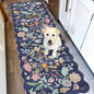 2x6 Hallway Floral Rug Runner: Washable Non Slip Low Pile Area Rug by HYHAOYUNLAI