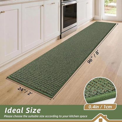 BEQHAUSE Kitchen Runner Rugs 24"x96", Kitchen Mats - Image 2