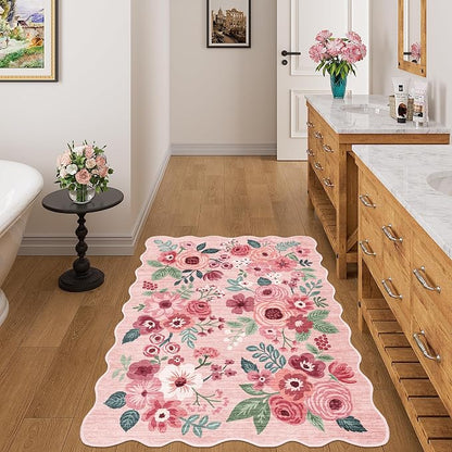 DUKINO 3x4 Rug, Non Slip Floral Washable Area Rug - Image 3