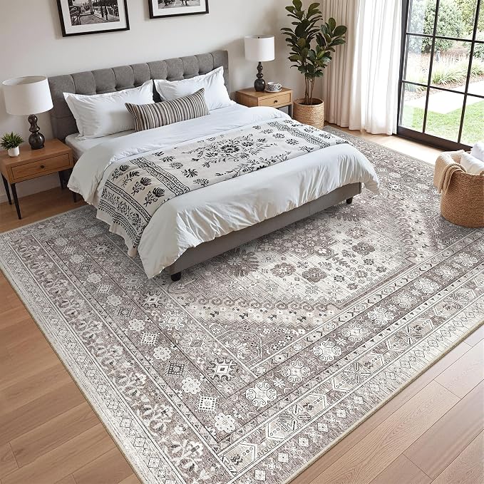 8x10 Area Rugs for Living Room, Large Washable Rug, Dining Room, Low Pile - Image 9