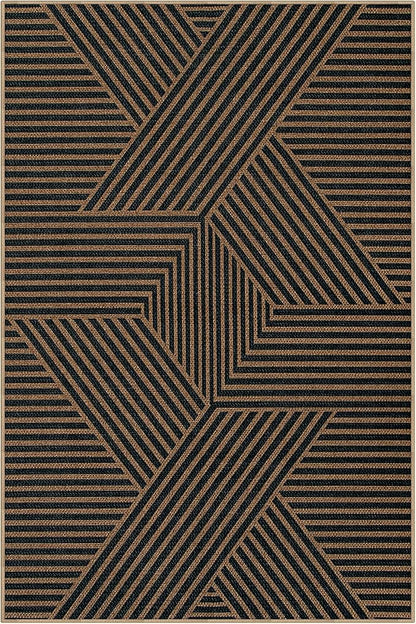 Lahome Modern Geometric Easy Jute Carpet, 6x9 Area Rugs - Image 8