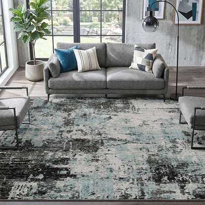 RELEANY Washable 5'x7' Abstract Area Rug - Image 9