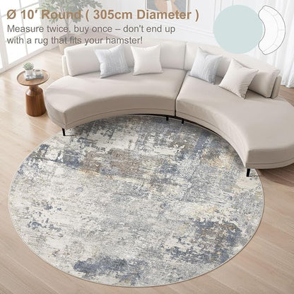 UERMEI 10ft Round Area Rug Living Room Rugs - Image 4