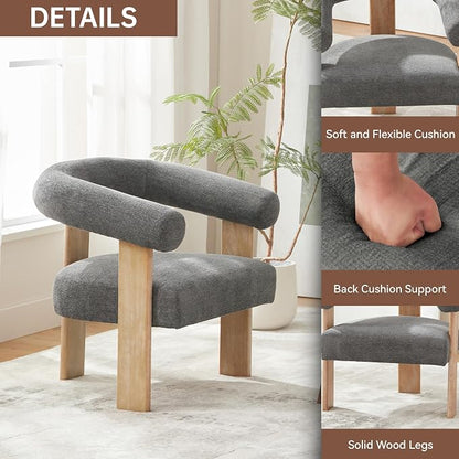VKNOW Accent Chair Living Room Chair, Modern Upholstered Arm Chair - Image 4