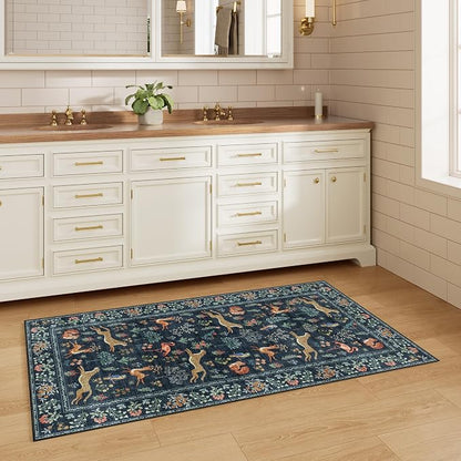 DUKINO 2x4 Rug for Entryway, Animal Washable Rug for Kitchen, Low Pile - Image 9
