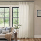 Extra Wide Pinch Pleated Linen Curtains 102 Inch Length 100 Wide | Light by DUKIYO