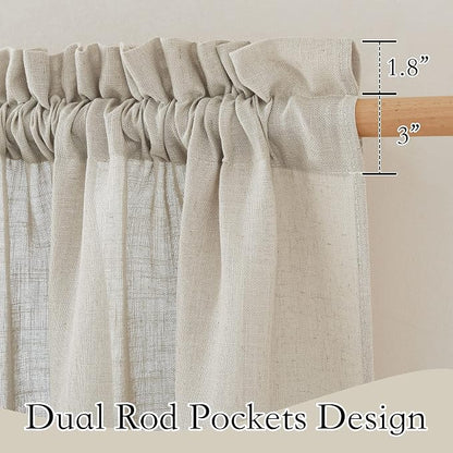 RYB HOME Extra Wide Sheer Curtains - Image 2