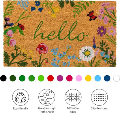 Calloway Mills AZ105991729 Floral Hello Doormat - Image 5