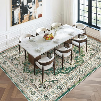8x10 Area Rugs for Living Room, Large Washable Rug, Dining Room, Low Pile - Image 8
